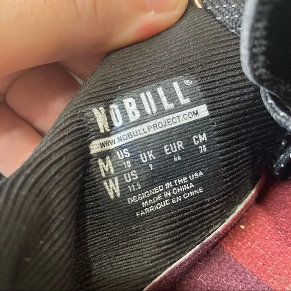 NOBULL Black Gradient Mesh Runner Sneakers Red Ombre Sole Mens 10 - Picture 12 of 12